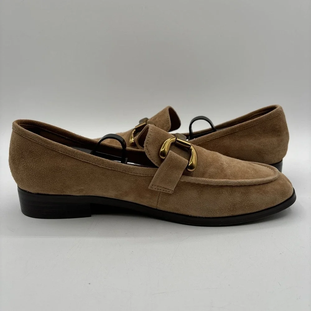 BIBI LOU Loafers Suede Women's EU 40 US 9.5 Brown Anthropologie Shoes
